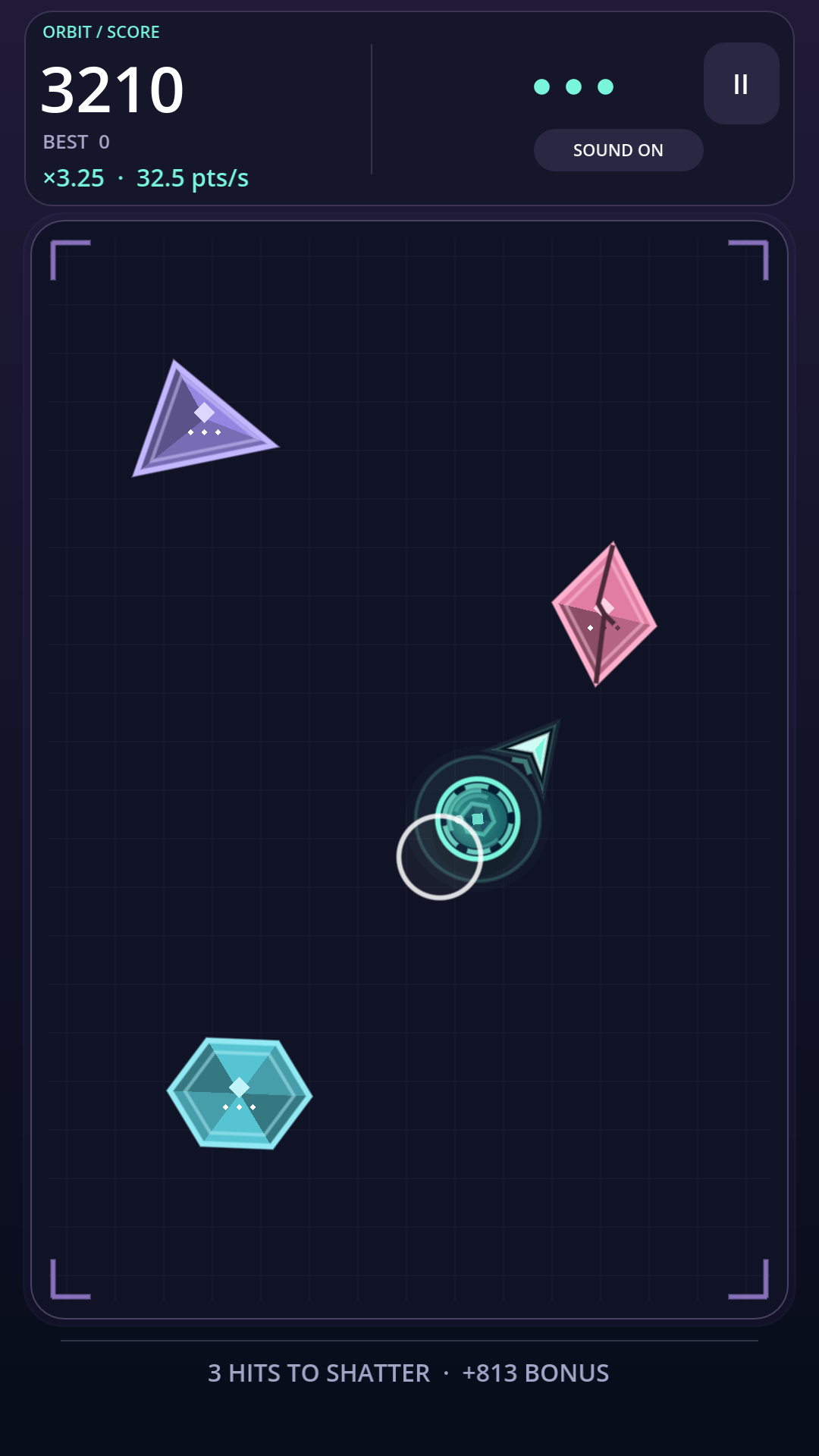 Finger Orbit challenge becoming smaller and faster